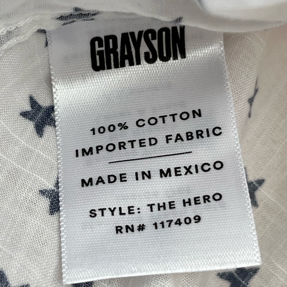 Grayson Star pattern button down - Picture 3 of 4